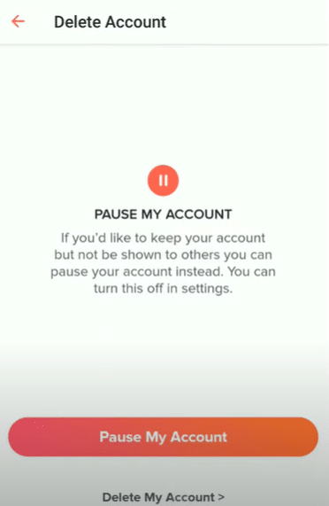 Choose Delete My Account Over Pause Choose Delete My Account Over Pause