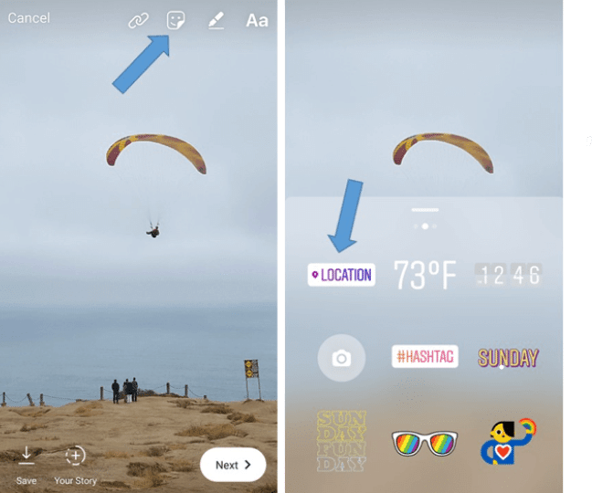 Location Stickers on Instagram Location Stickers on Instagram