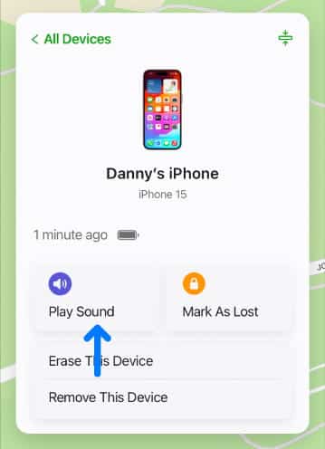 View the device location View the device location