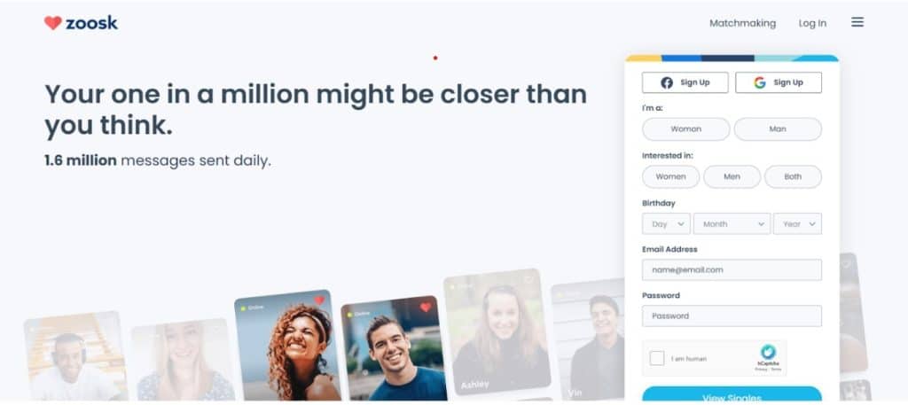 Zoosk  Free Trial Website or download app