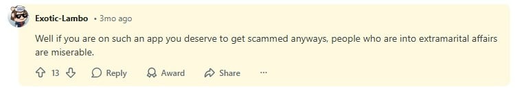 Reddit user Exotic-Lambo