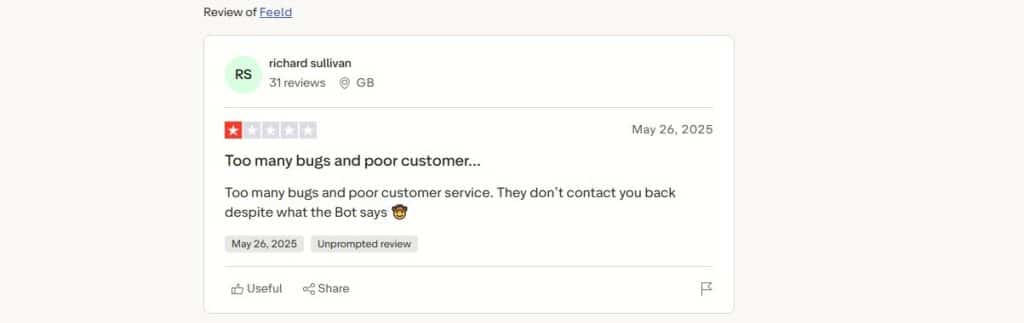 Trustpilot user Richard Sullivan